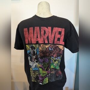 MARVEL Villain T-Shirt Black Men's  Sz L Marvel Comics Jersey Cotton